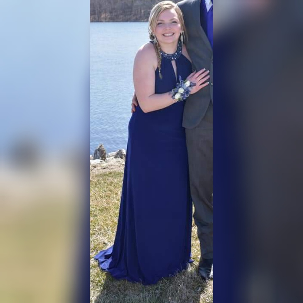 Morgan & Co. Beautiful Blue Long Dress